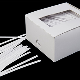 White twist ties