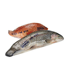 10K OTR fresh fish non barrier shrink bags